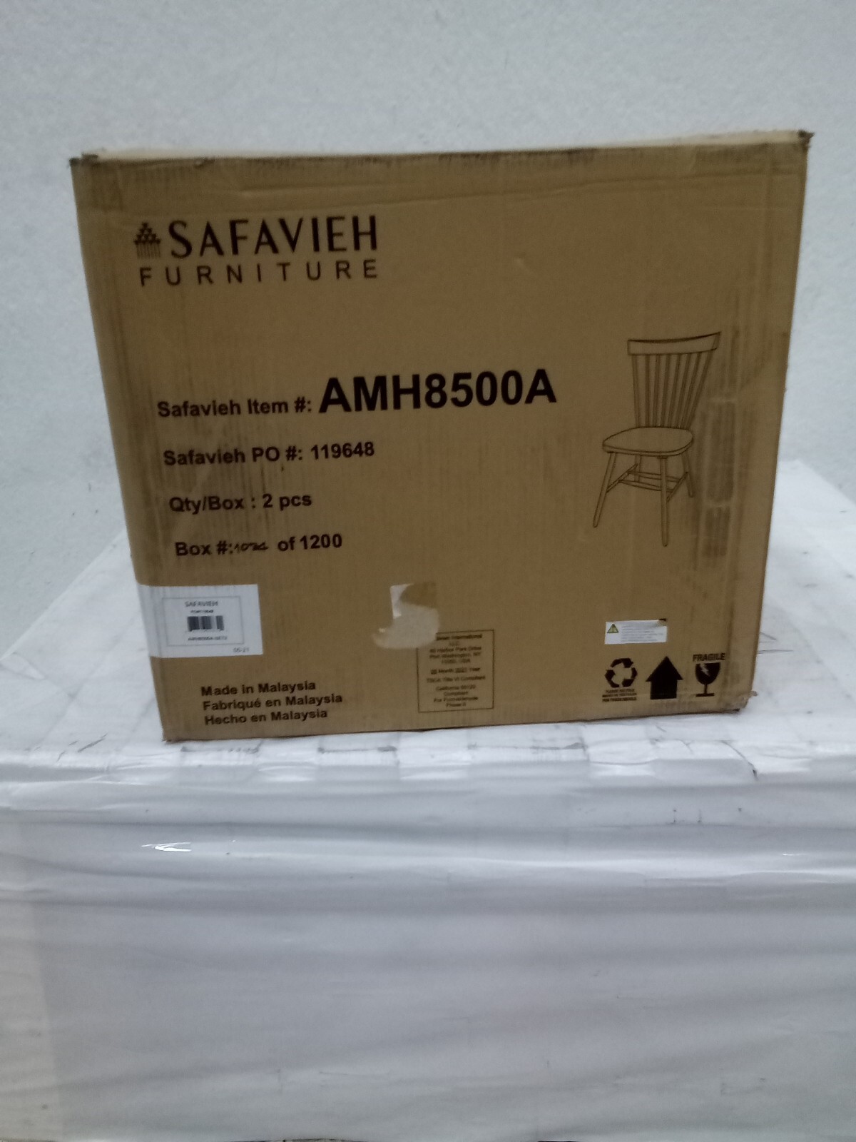 Safavieh PARKER SPINDEL SIDE CHAIR, Reduced Price 2172711813 AMH8500A