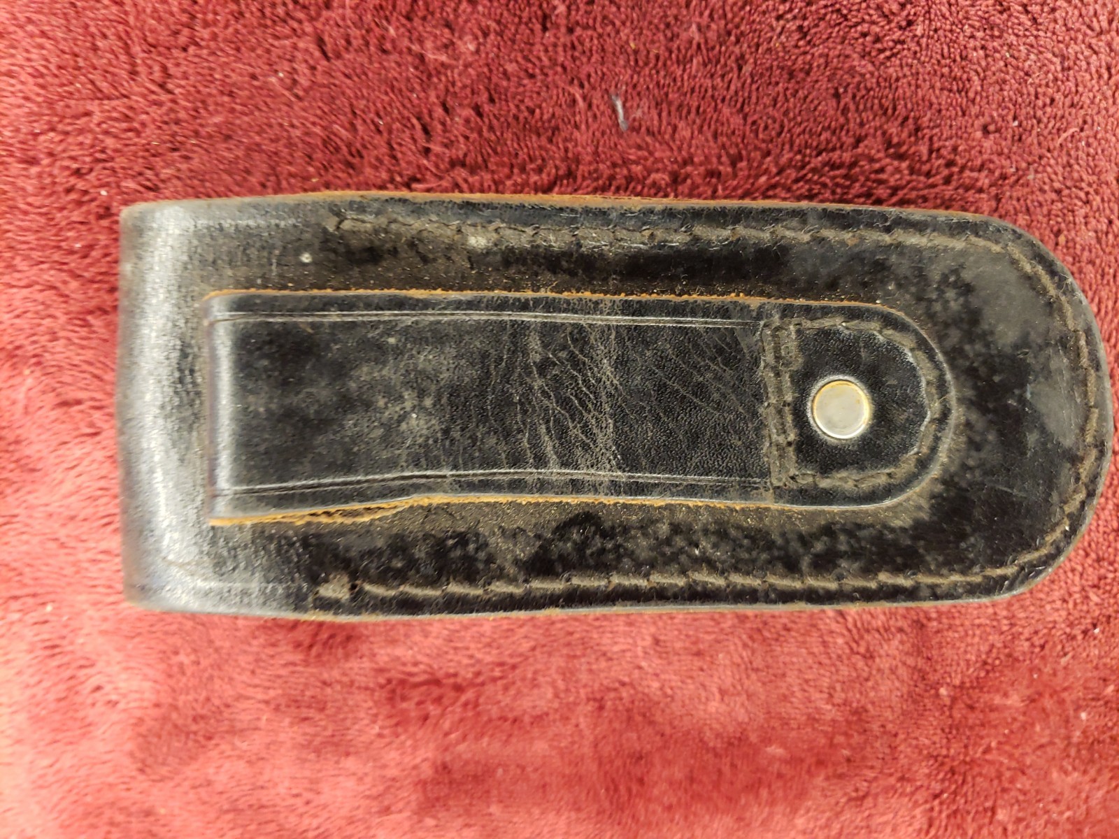 Hoffritz Brand Stitched Leather Sheath 5"