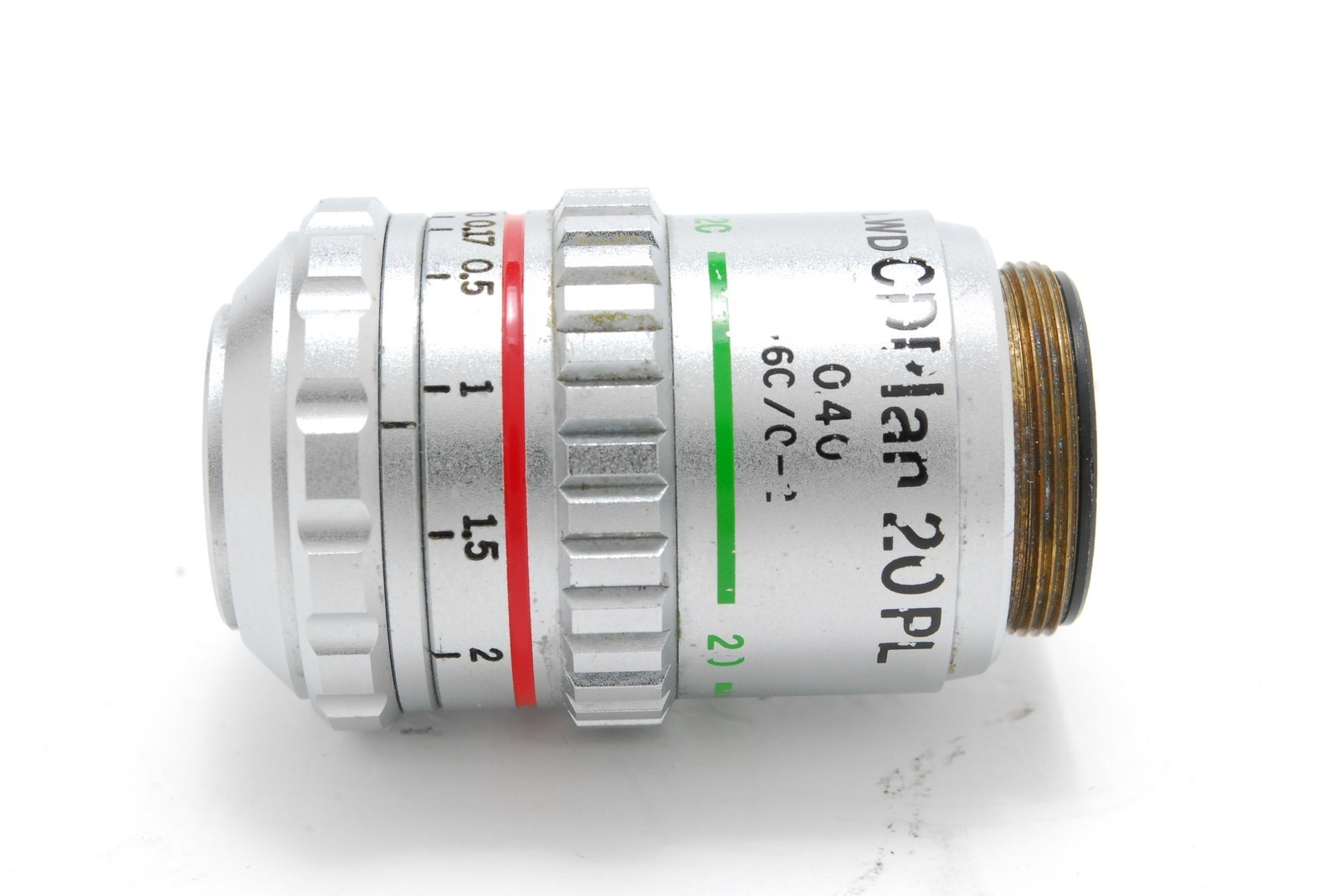[AS-IS] Olympus LWD CD PLAN 20 PL 0.40 / 0-2 Microscope Objective From JAPAN