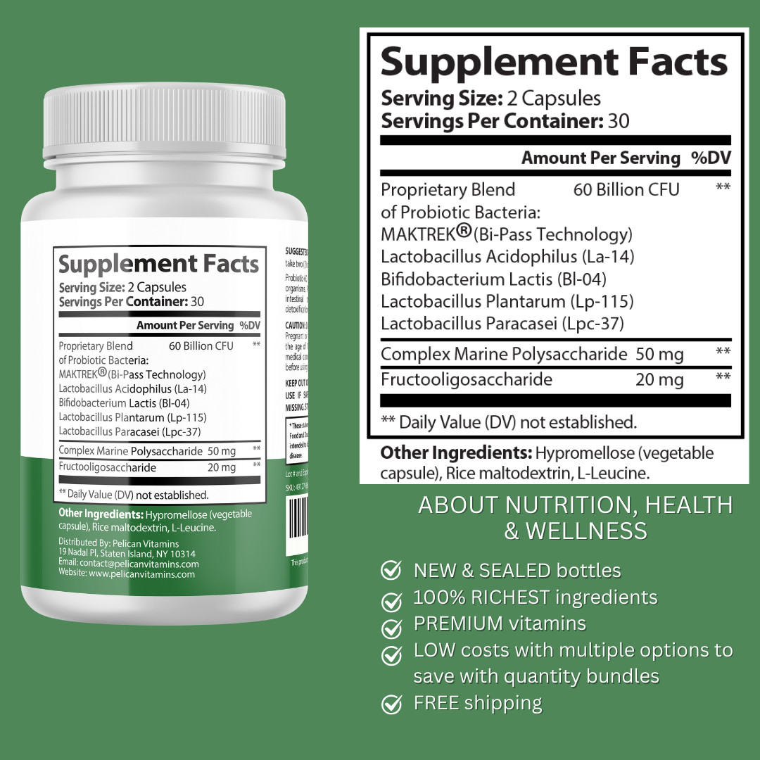 RegulaRoot Pro- Digestive Support- 2 Bottles- 120 Capsules