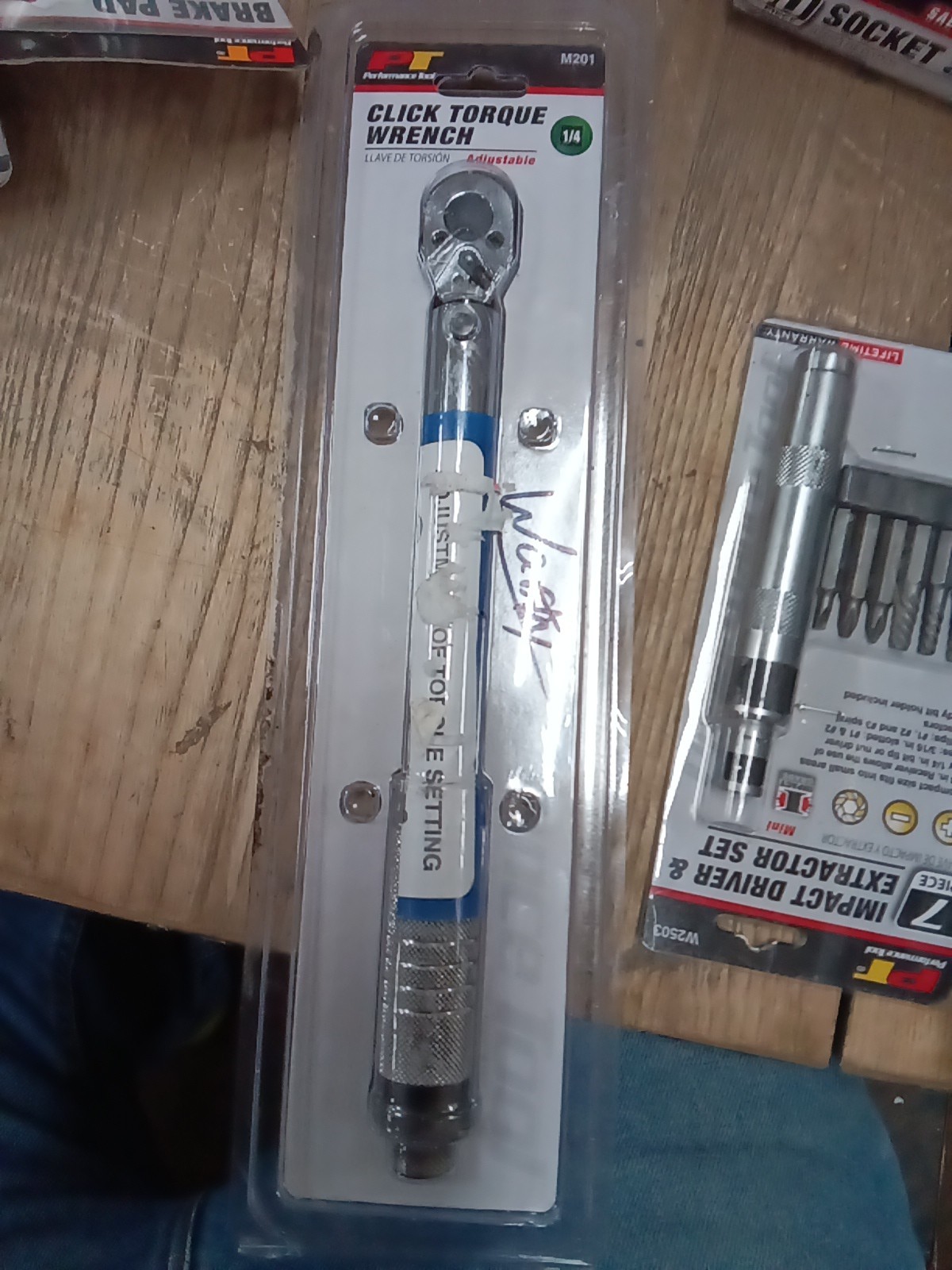 PT 1/4" Click Torque Wrench -Adjustable- Item #M201,    395