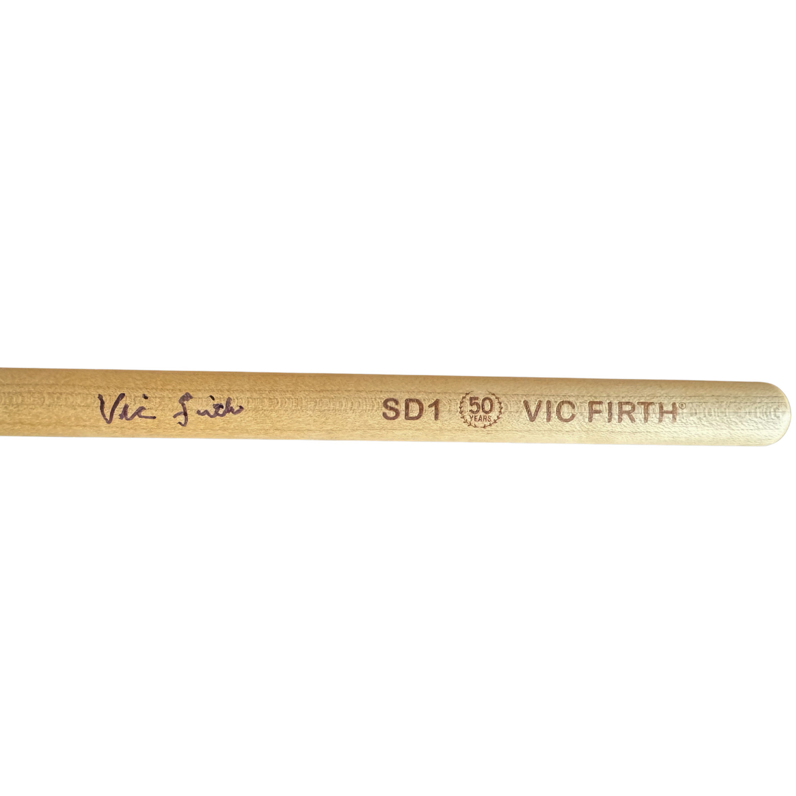 50th Anniversary SD20 Vic Firth Drumstick - Signed by Vic! 2 of 2 For Sale Here!