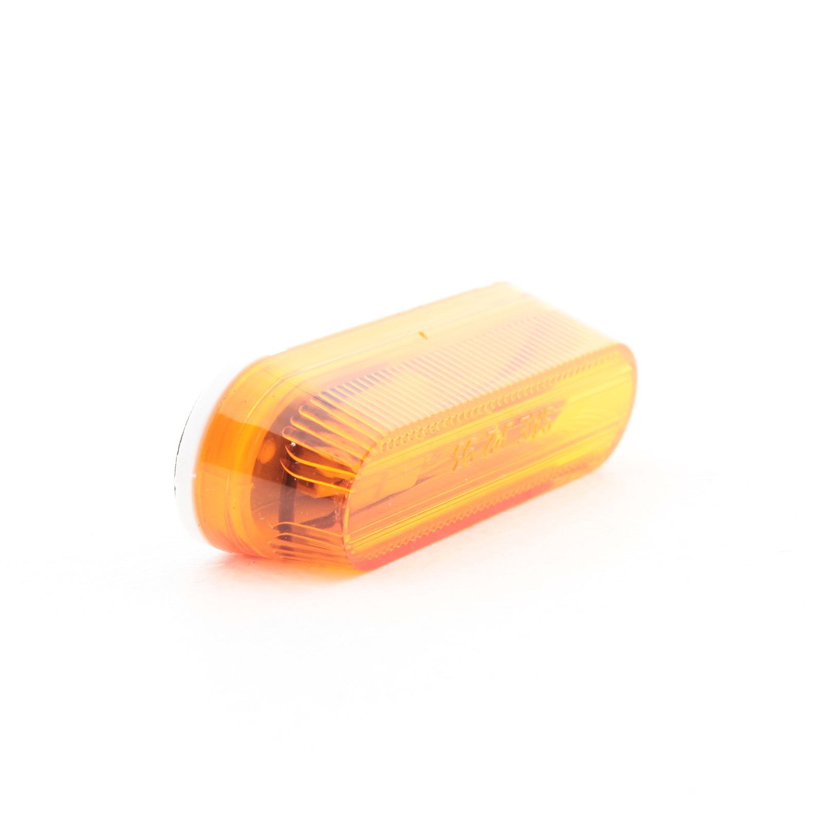 Peterson V136A Amber 3.5" Oblong Clearance Side Marker Light Thin Surface Mount