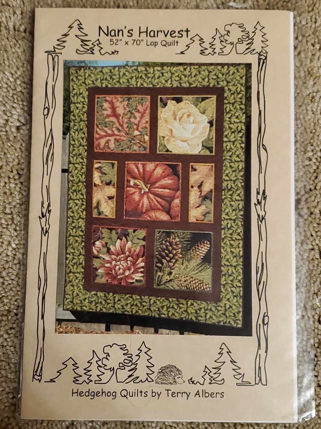 Hedgehog Quilts Nans Harvest Quilt Pattern Lap Quilt