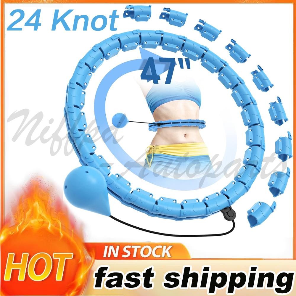NEW Fitness Hoop Plus 47", 24 Detachable Links, for Women and Beginners NEW