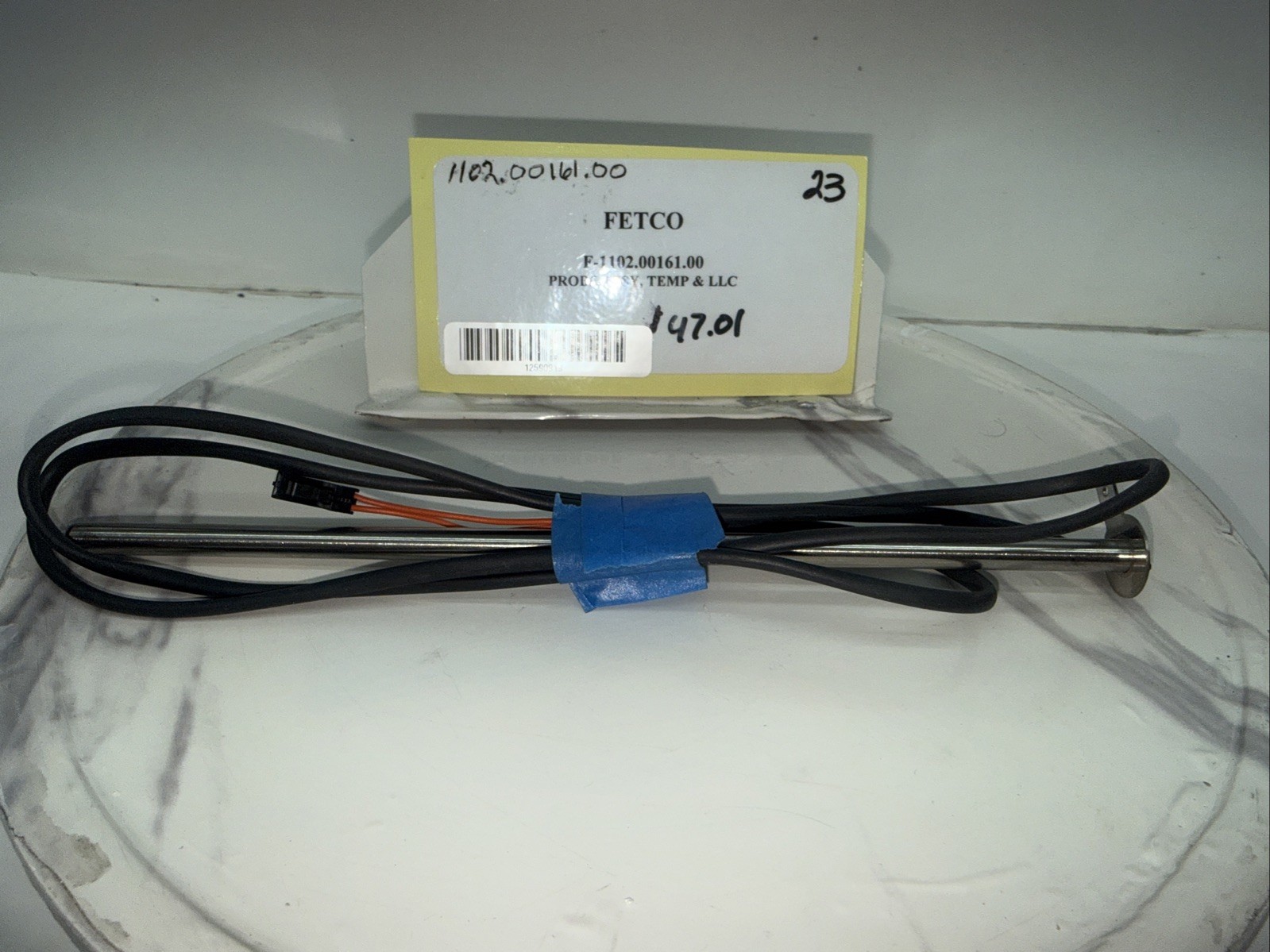 (NEW) Fetco 8” Temp Probe Assembly + LLC, Part # 1102.00161.00