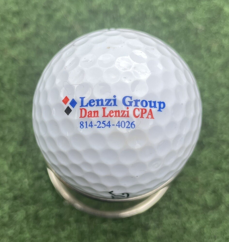 Lenzi Group CPAs Dan Lenzi Logo Display Golf Ball Titleist
