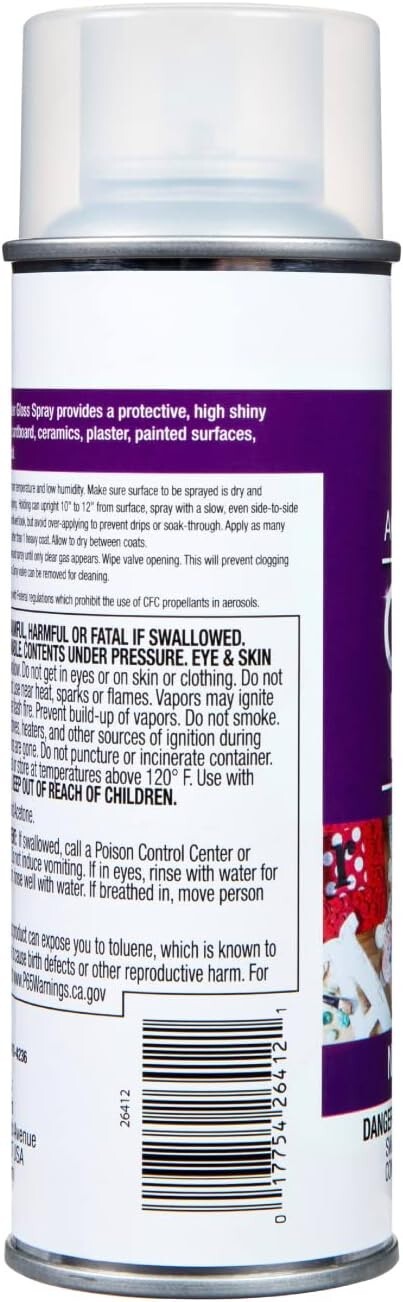 Aleene's Spray Gloss Finish 6oz Acrylic Sealer, Original Version