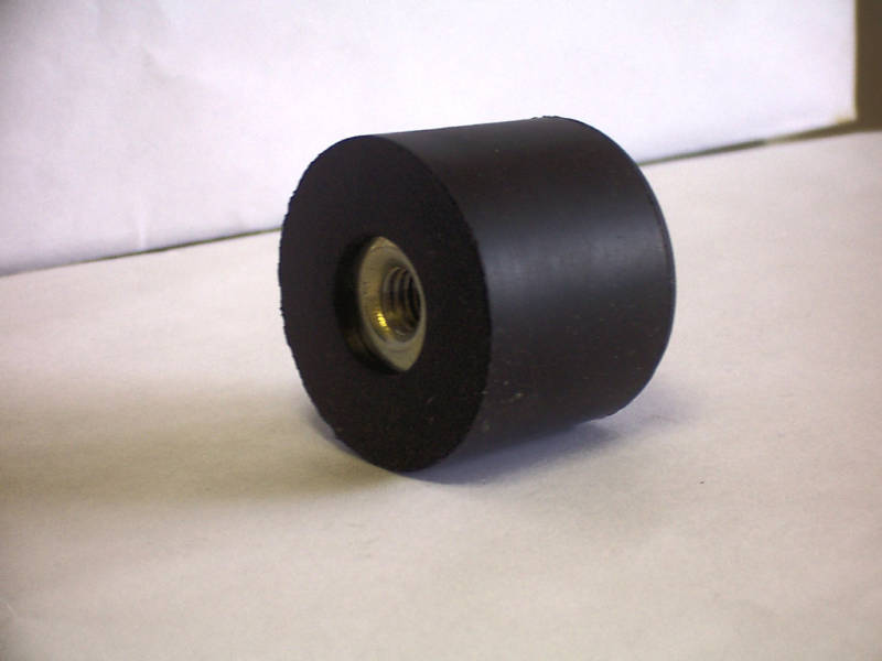 SET OF 2 RUBBER FEET BUMPERS SNUBBERS 5/16-18 FEMALE