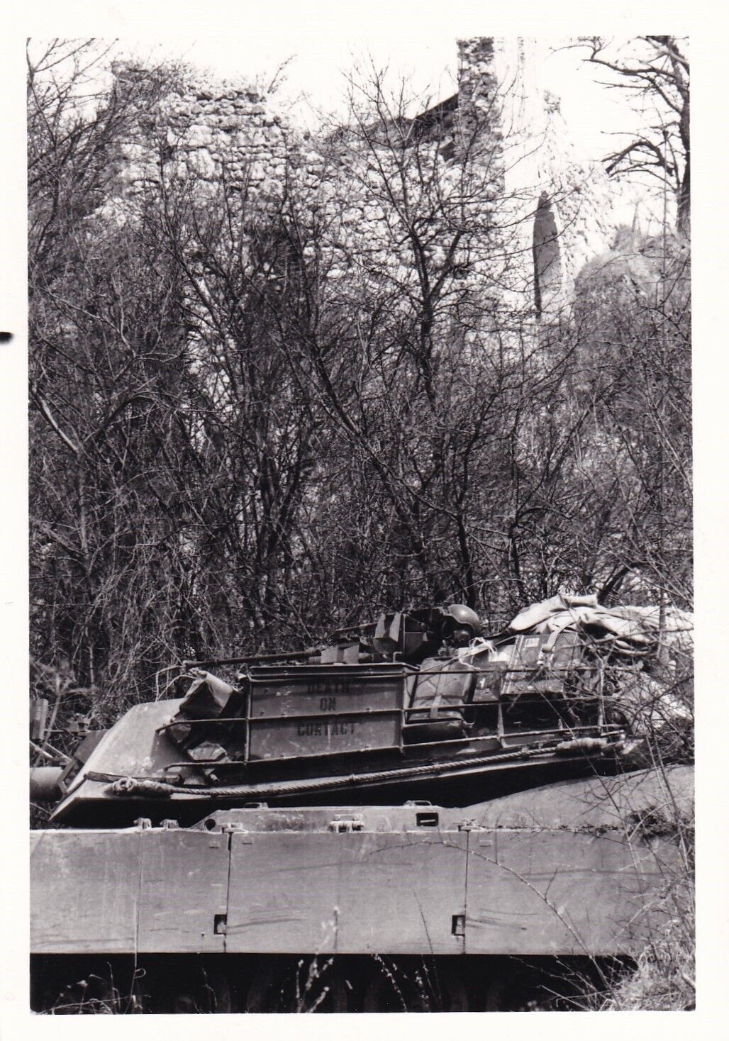 Original Photo 2nd ARMORED DIVISION M1 ABRAMS TANK 1985 West Germany 609