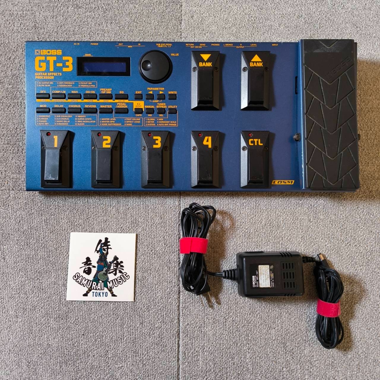 BOSS GT-3 Guitar Effects Processor Multiple Effects Pedal W/ AC Adapter From JP