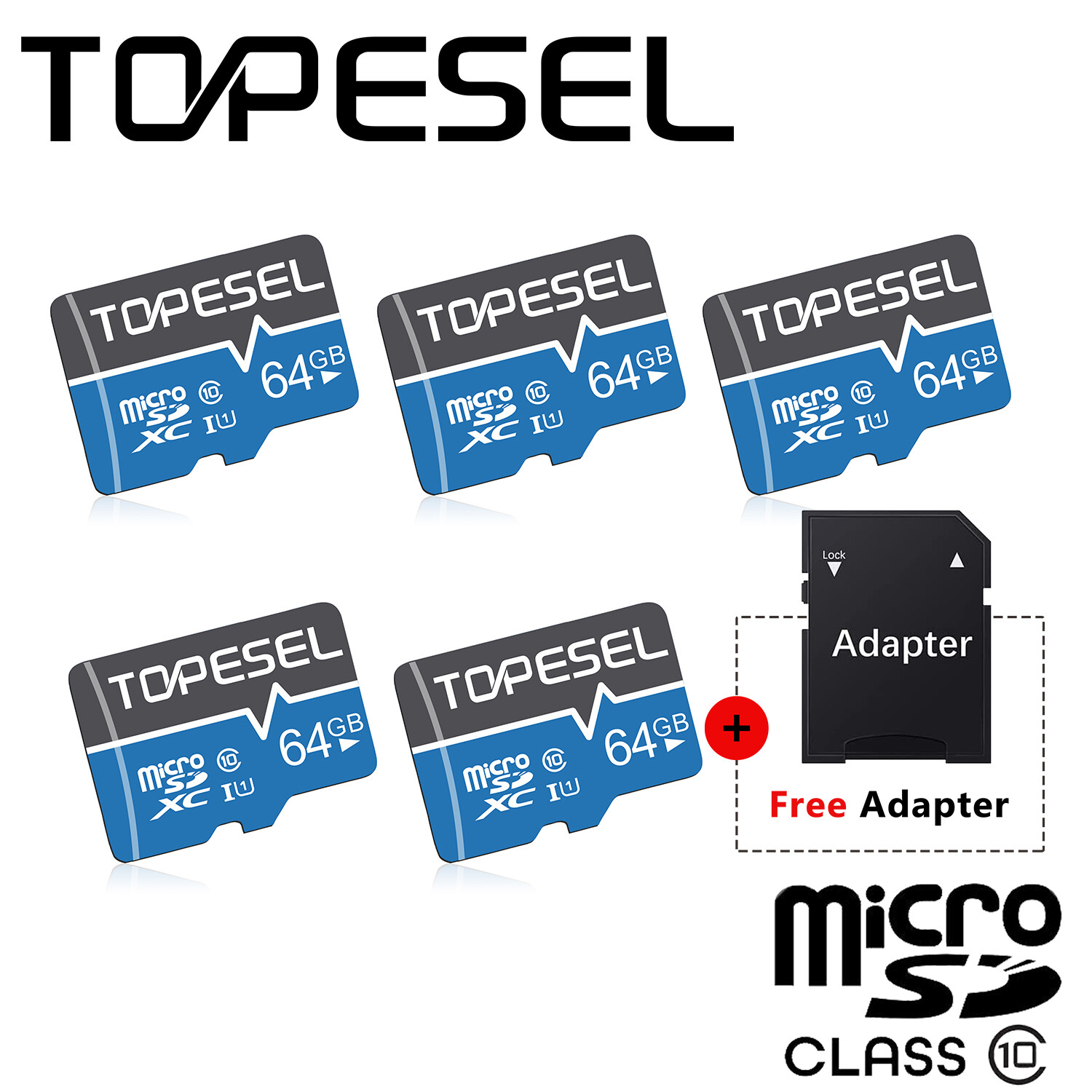 64GB Micro SD Card SDHC Class 10 UHS-I Memory Cards For Camera Storage Card LOT