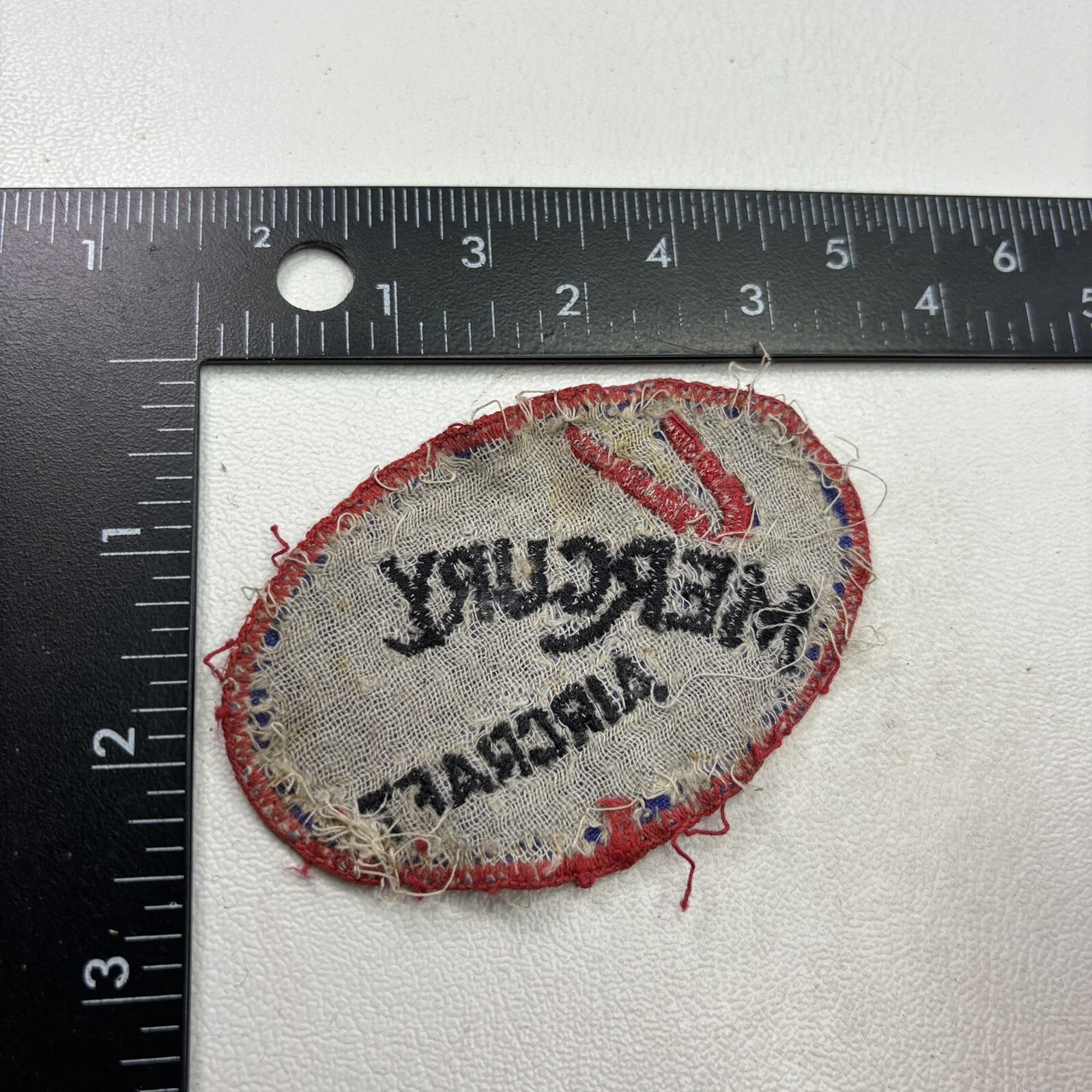 Vintage Guessing 1960s Or Older MERCURY AIRCRAFT Airplane Patch 22SC