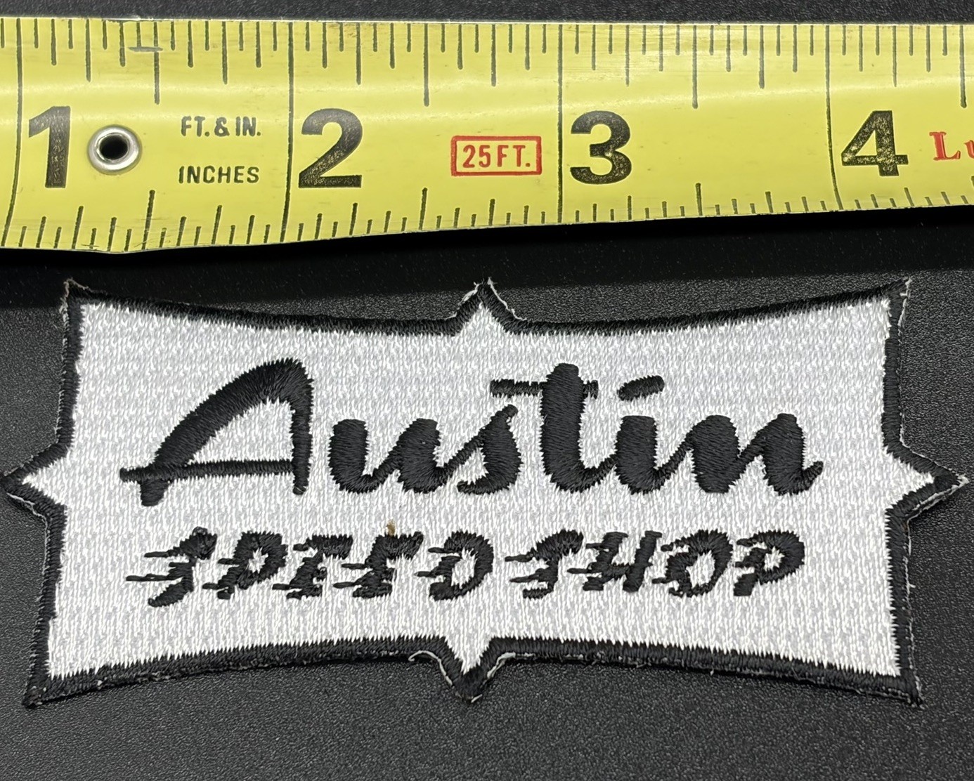 NOS Austin Speed Shop JACKET HAT PATCH IRON ON