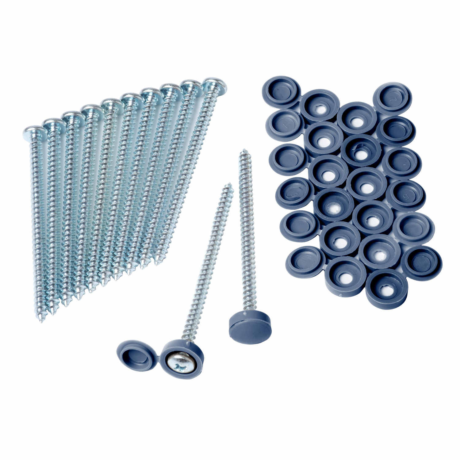 Homeside Vinyl Shutter Screws & Caps