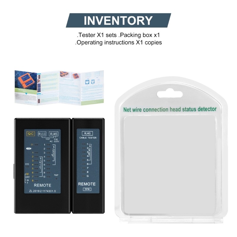 Portable Cable Tester Gigabit Single End Test Function