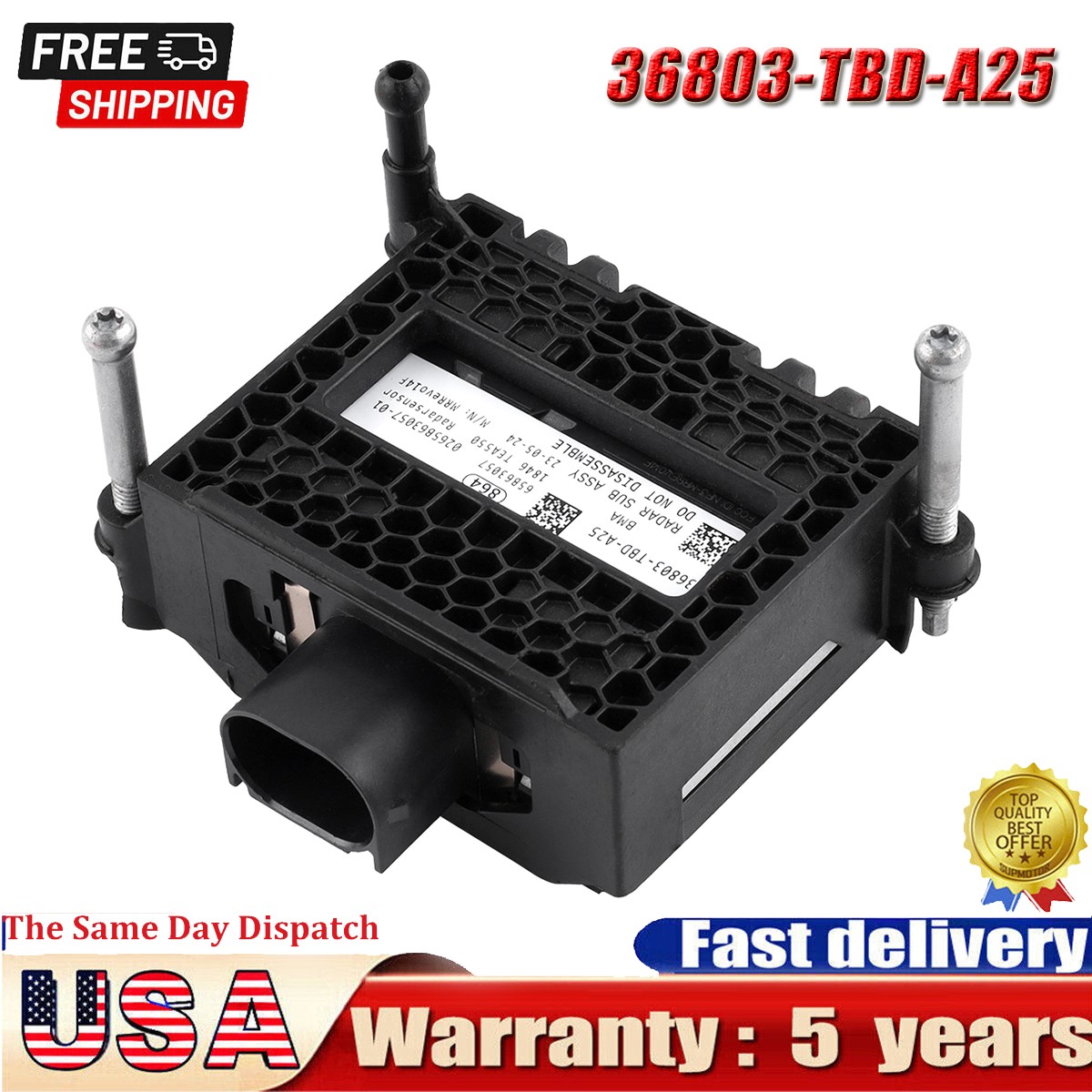 36803-TBD-A25 2019 2020 2021 FOR Honda Civic Front Radar Cruise Control Sensor S