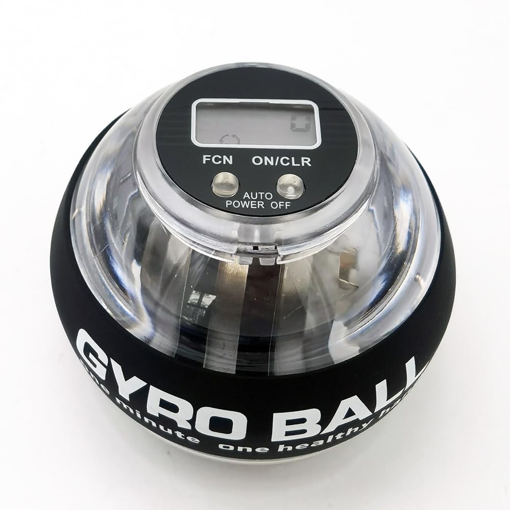 Gyro Ball with Counter, Wrist & Forearm Strengthener, Grip Trainer with LED Ligh