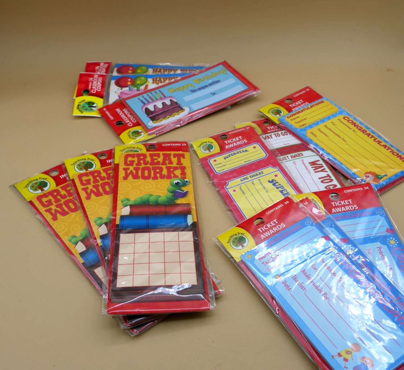 399 Lot Of Classroom Rewards Tickets Awards Student Motivational ++++