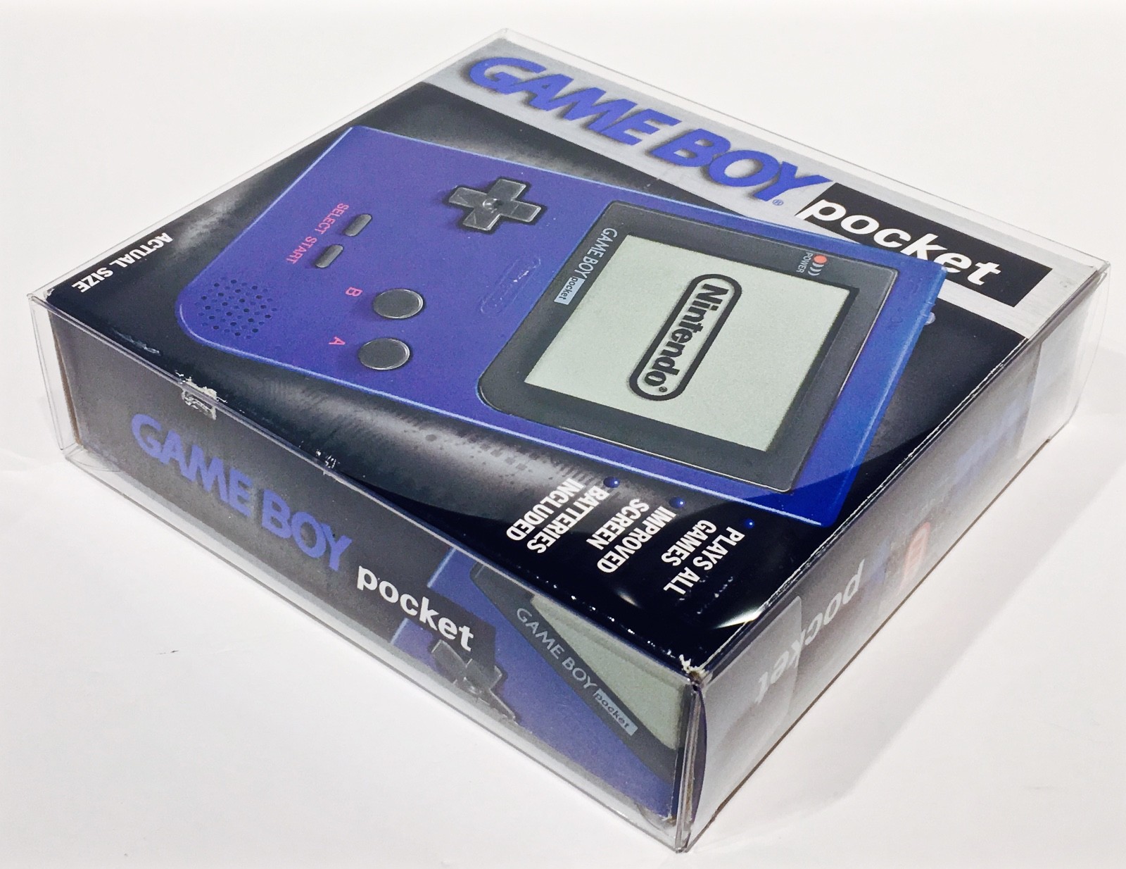 1 Box Protector For GAME BOY POCKET NTSC Custom Clear Display Case NINTENDO