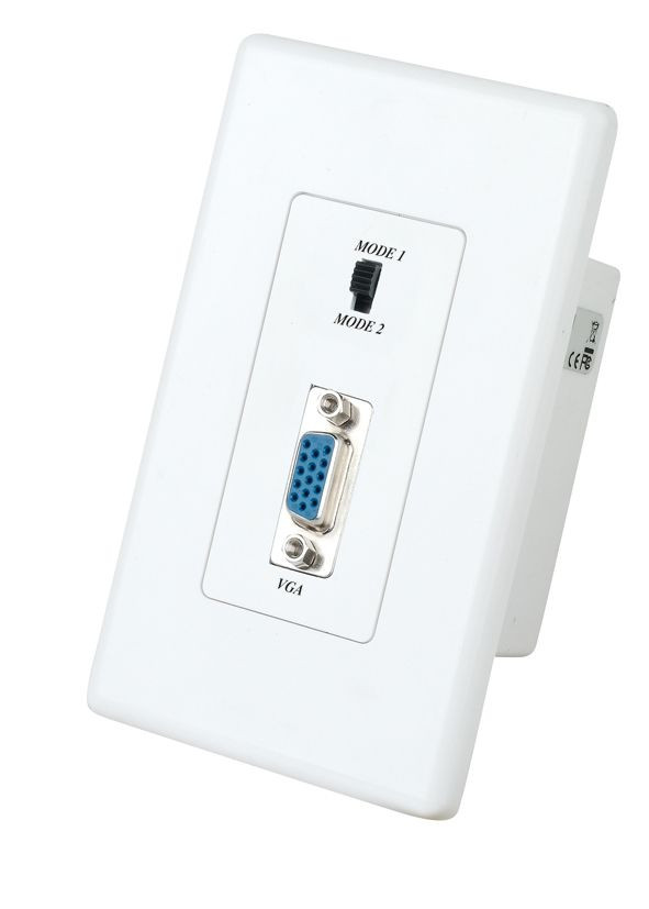 Wall Plate VGA Video Signal Extender Over One Cat5 Cable VW01