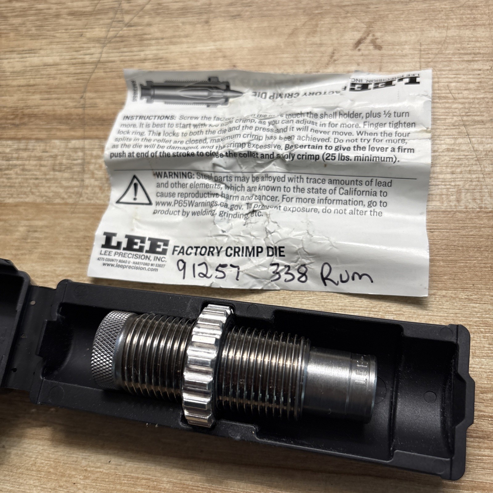 Lee Precision Factory Crimp Die for 338 (23)
