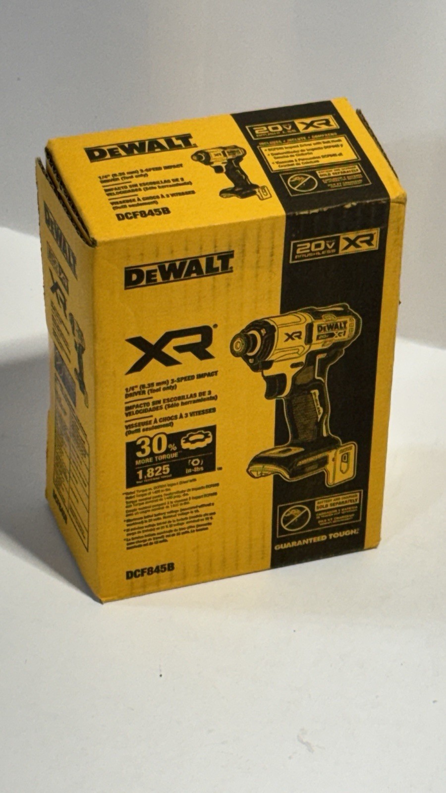 Dewalt DCF845B 3-Speed Brushless 20V Cordless 1/4 Impact Driver DCF845