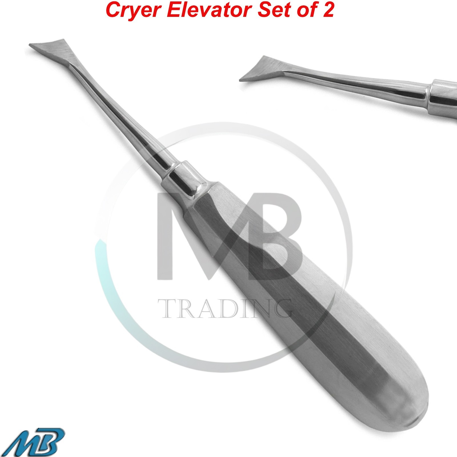 2 Pcs Dental Elevators Cryer RIGHT / LEFT Surgical Instruments German Grade