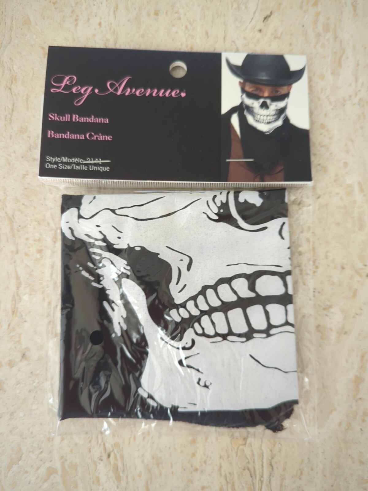 Skull Bandana Costume Accessory Brand New