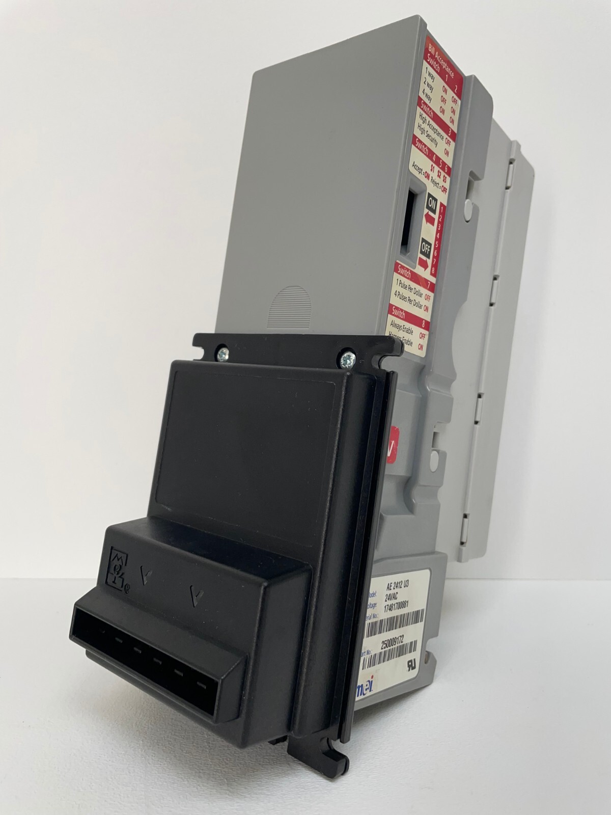 Mars AE 2412 U3, bill acceptor, validator, $1 & $5 *COMPLETELY REBUILT* 24v