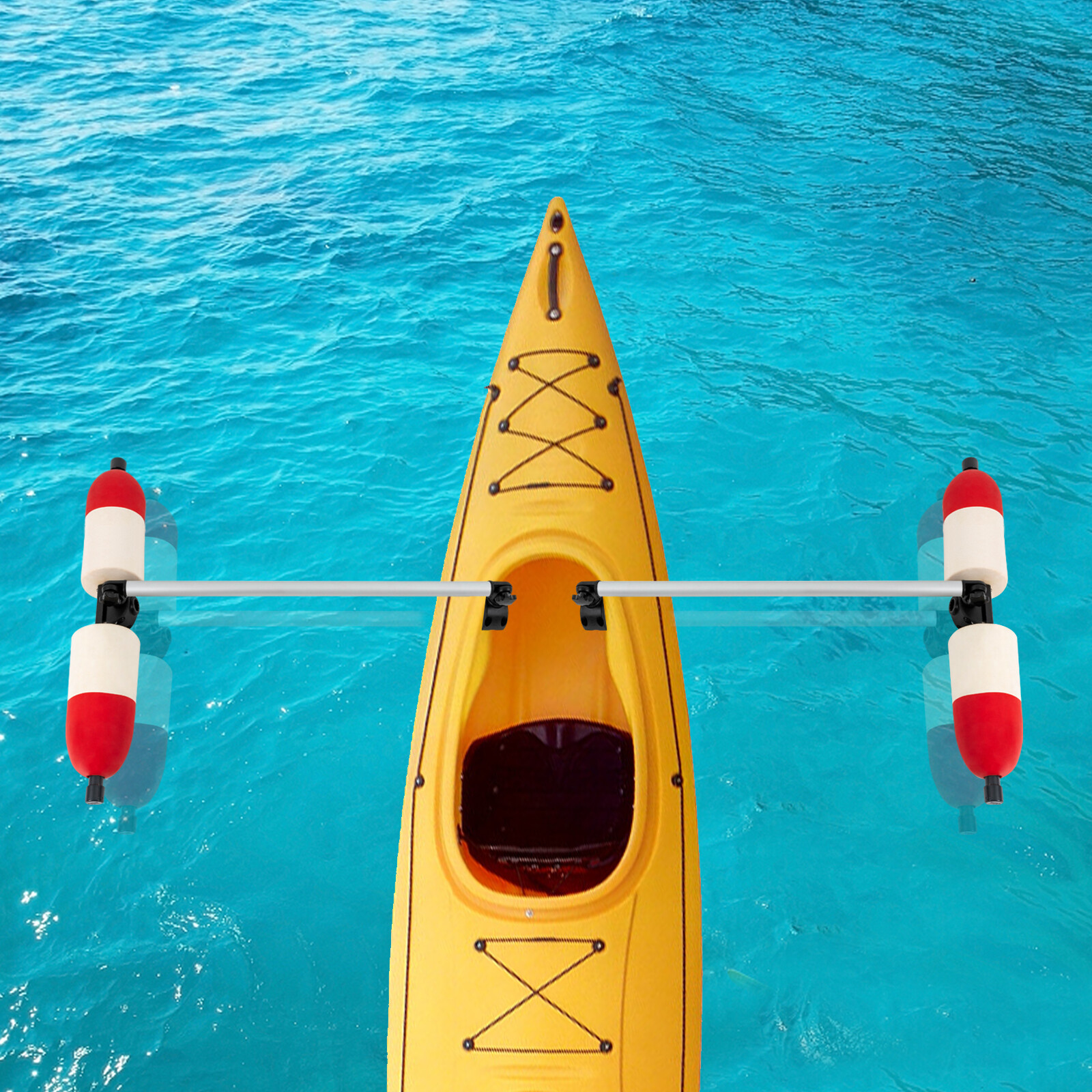 Pair For Marine Boat Kayak Canoe PVC Stabilizer System 2x Outrigger Arms Fishing