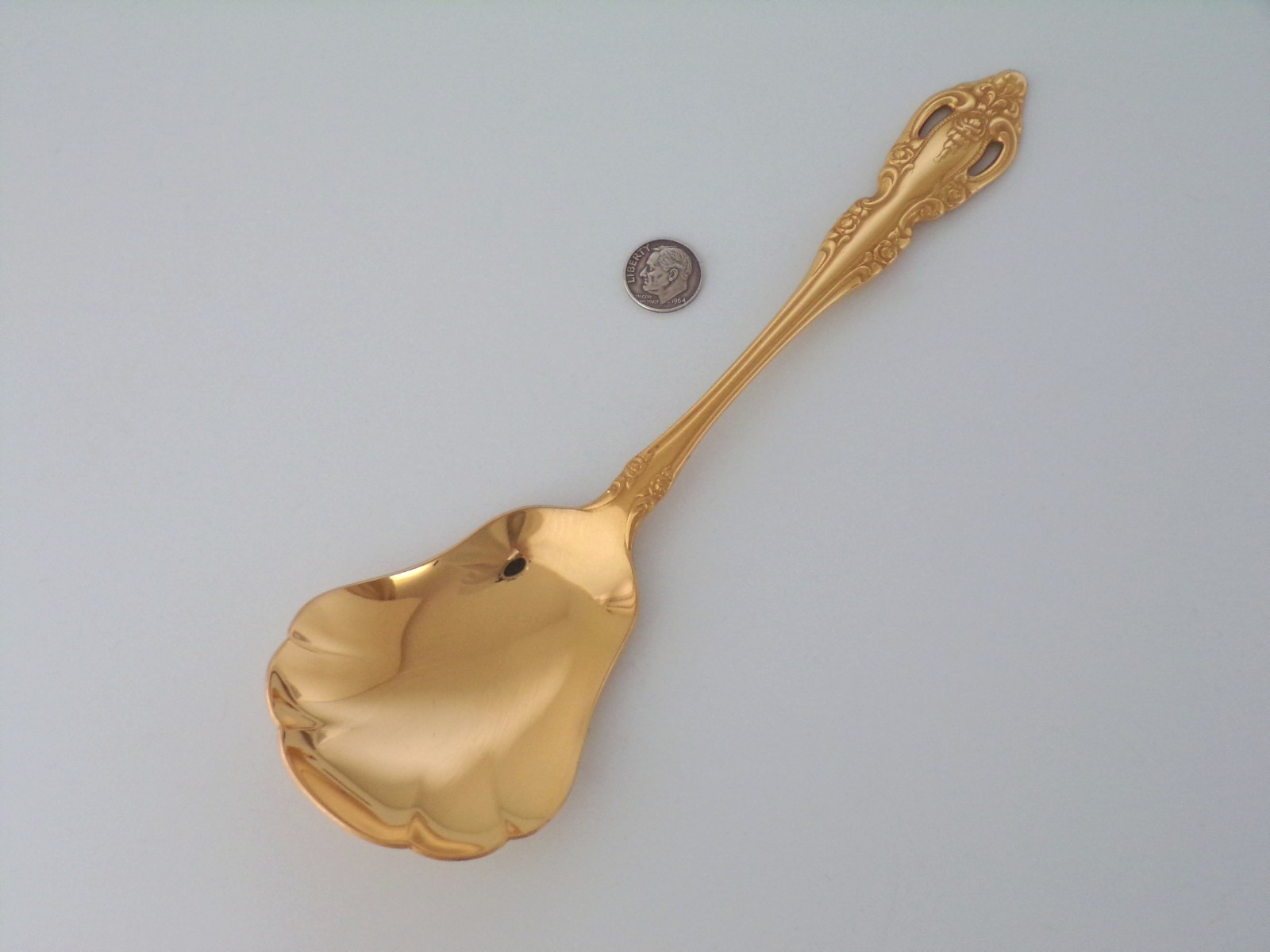 ONEIDA Community Stainless GOLDEN BRAHMS Berry CASSEROLE Serving Spoon Excellent