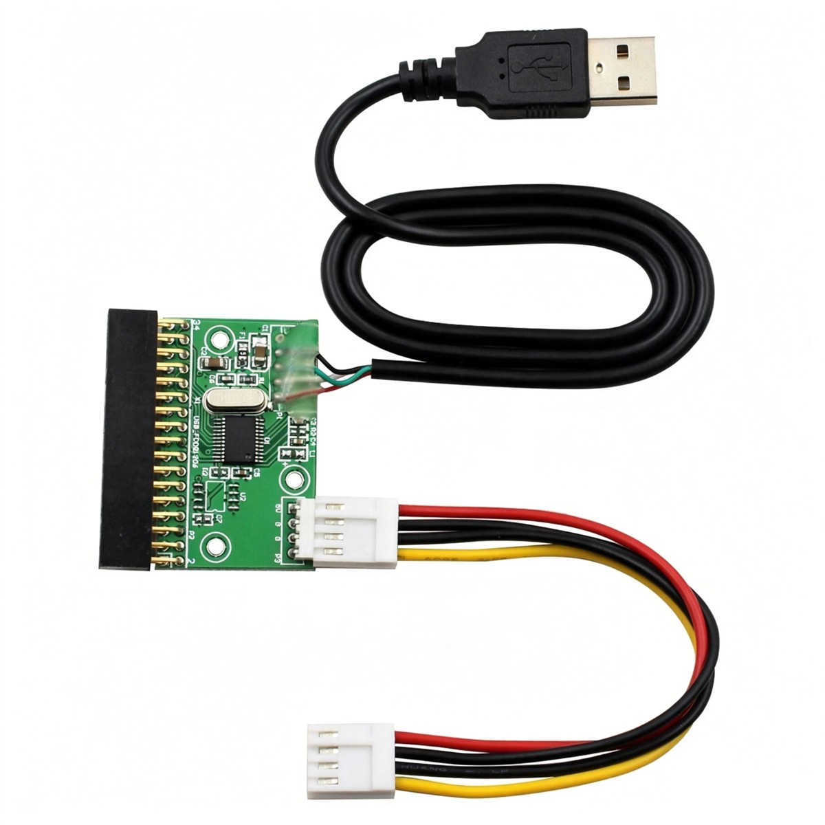 1.44MB USB Cable  3.5" 34pin Floppy Interface Driver Adapter Connector PCB Board