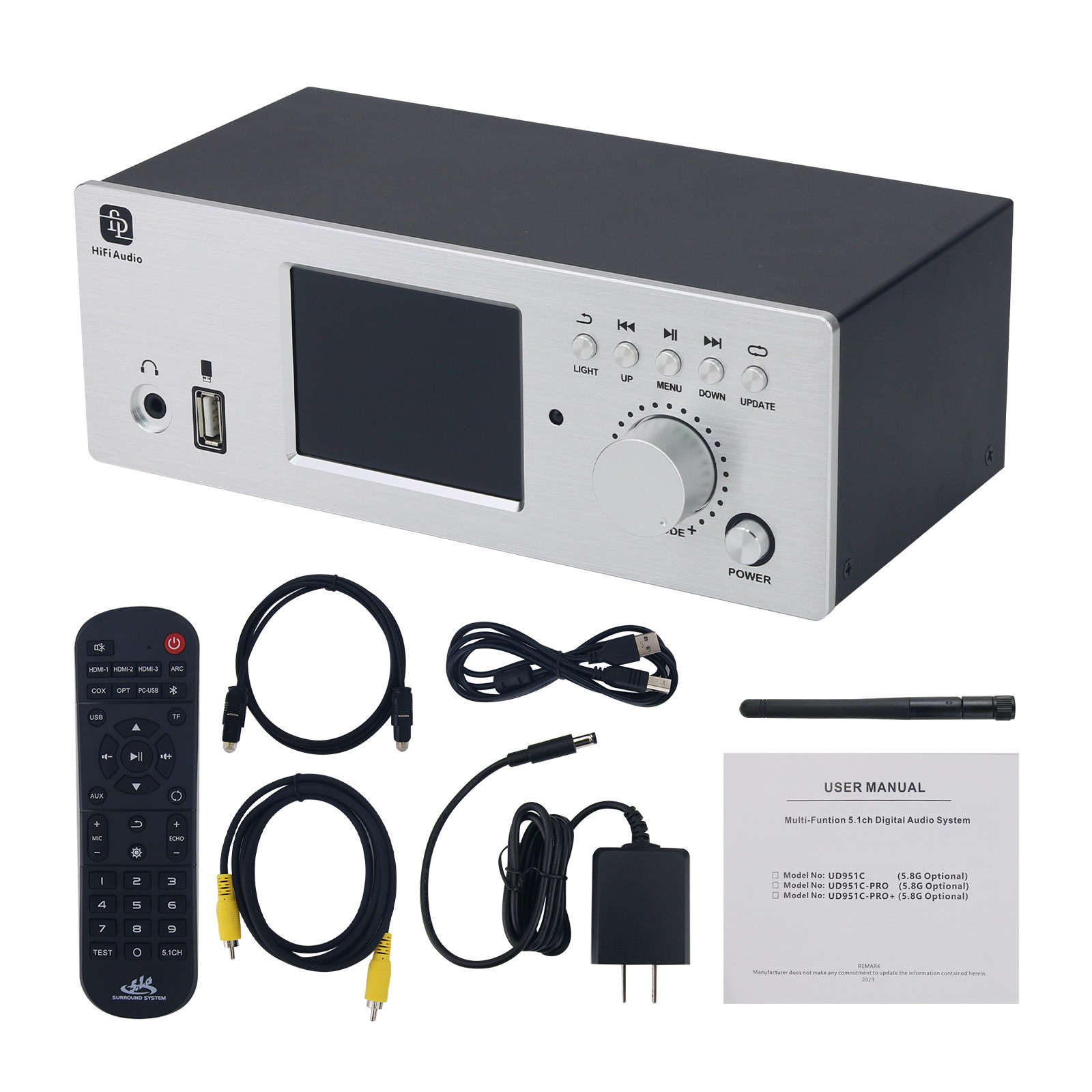 UD951C-PRO+ Flagship Version DSD Digital Turntable DTS Dolby5.1 Audio Decoder
