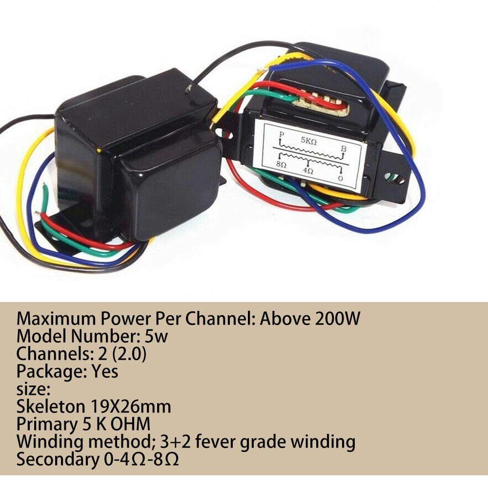 5K 5W Single-Ended Output Transformer with Mounting Holes