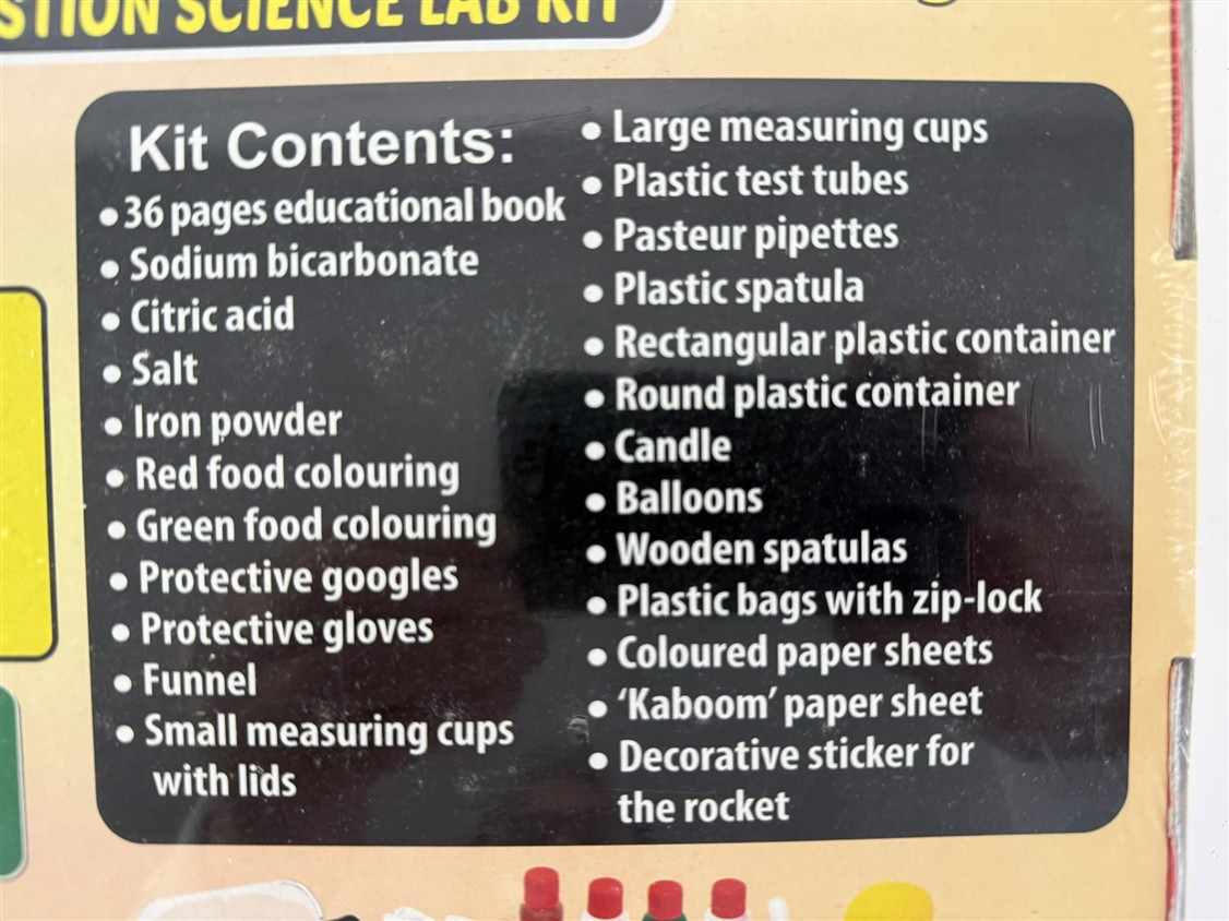 Playz Kaboom Explosive Combustion 25 Science Lab Kit STEM Experiments New Sealed