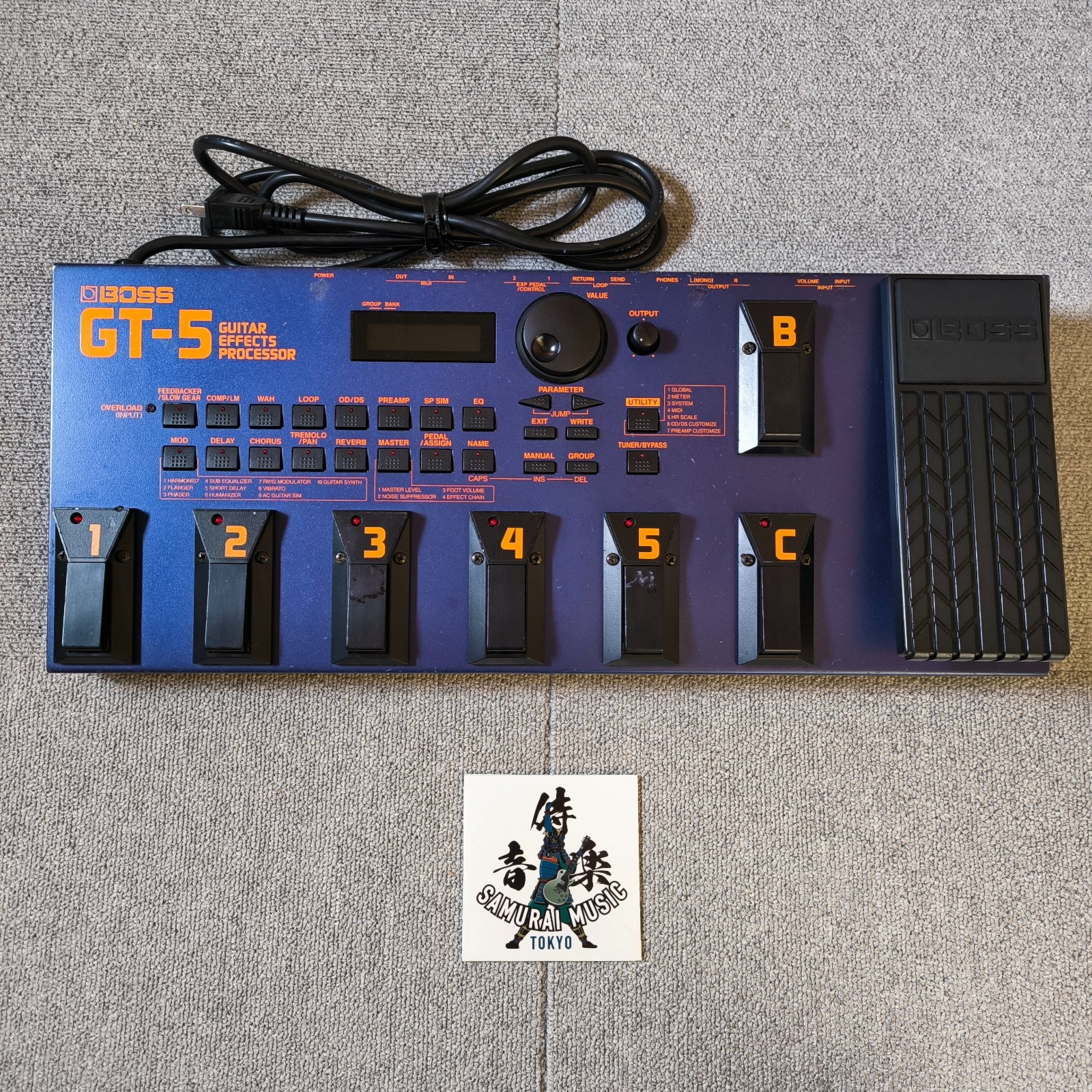 BOSS GT-5 Multi Effects Guitar Processor Pedal MIJ Tested Working Used From JP