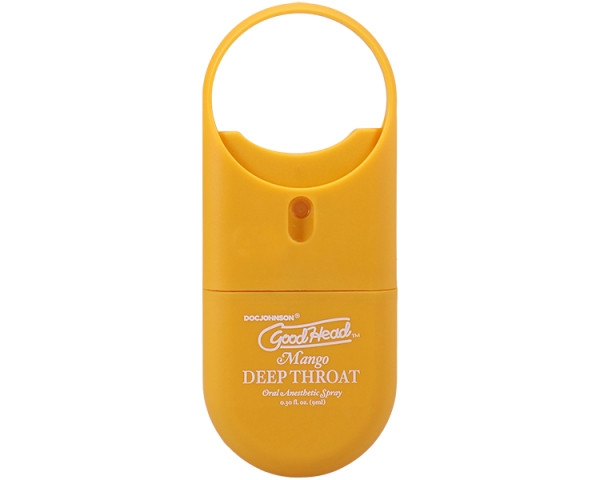 Doc Johnson GoodHead - 0.3 oz Deep Throat Spray To-Go - Mango