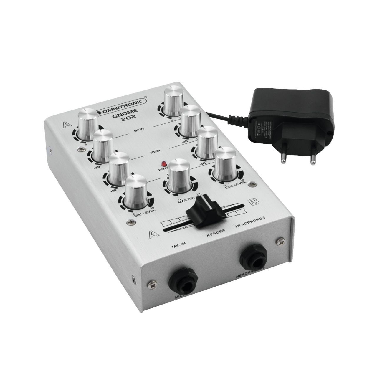 Omnitronic Gnome-202 Mini-Mixer Silver