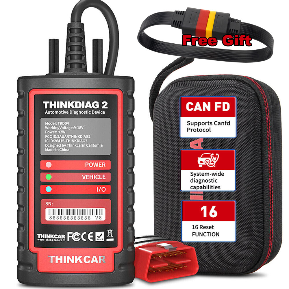 2024 THINKDIAG 2 OBD2 Scanner Car Diagnostic Tool All Software Free Bidirection