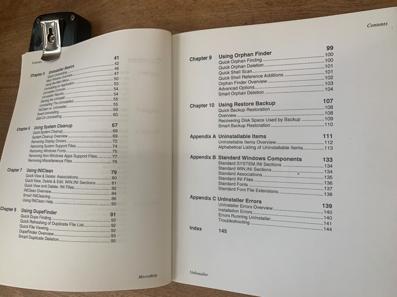 Vintage 'Microhelp Utilities For Windows Uninstaller' - Handbook - NWOT
