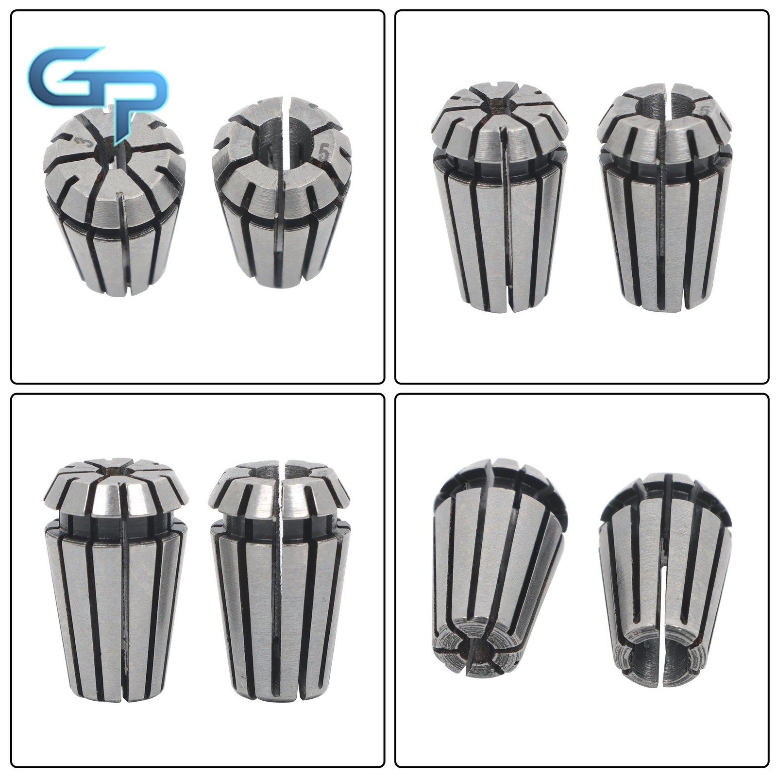 Precision ER11 Spring Collets 7 Pack 1-7mm for Lathe and Milling