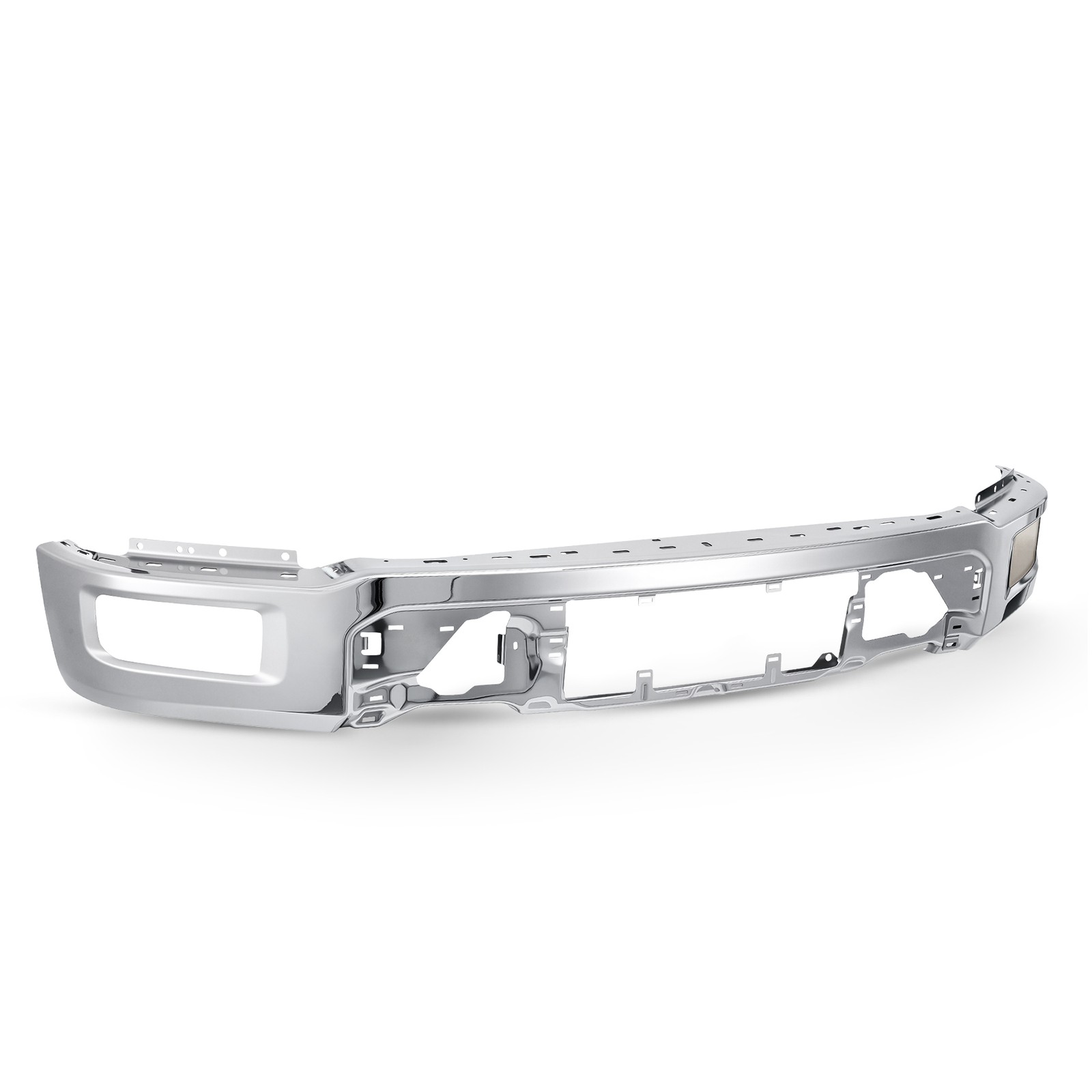 For Ford F-150 2024-2025 Front Bumper Face Bar Steel Chrome Without Sensor Holes