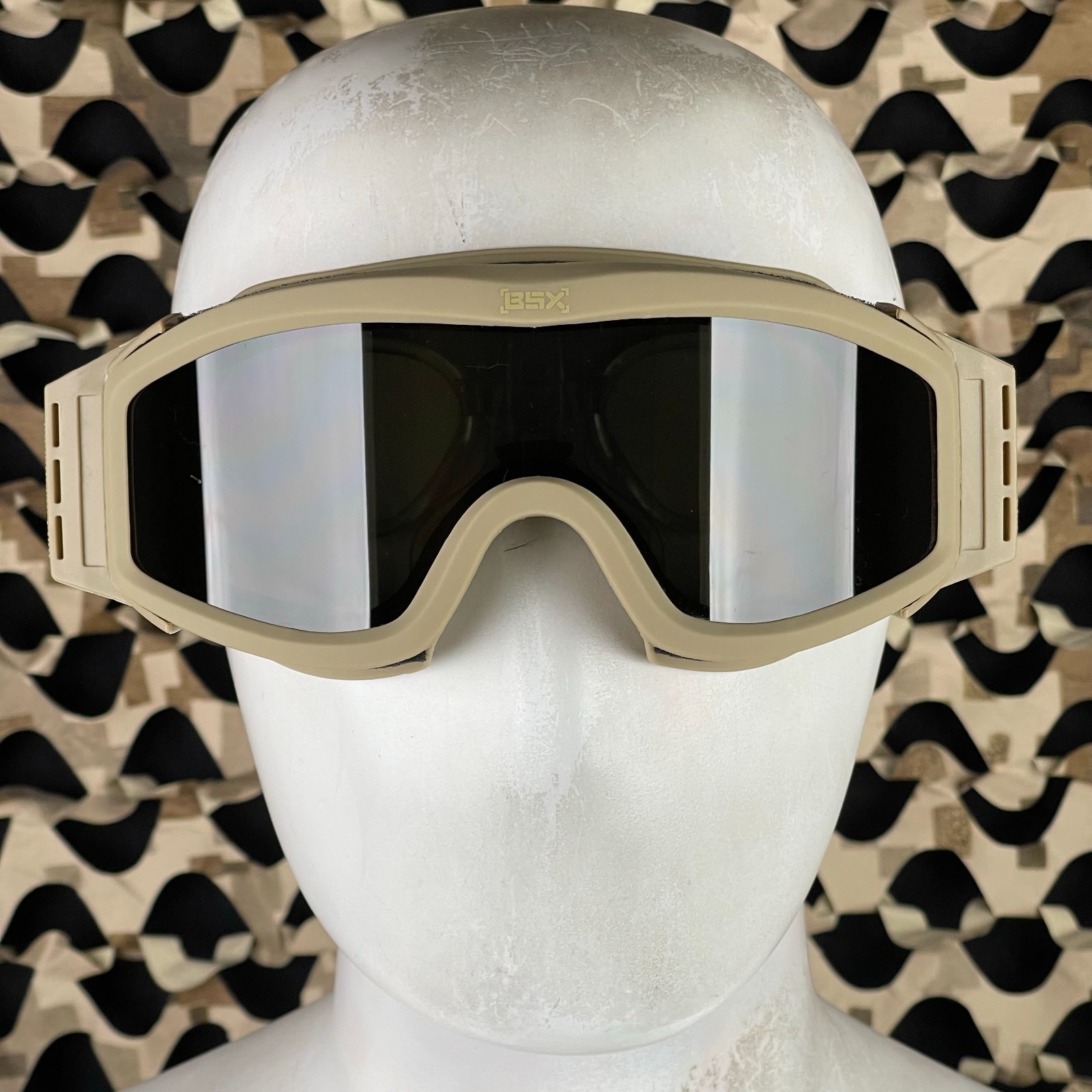 NEW BSX Tango Airsoft Goggle - Thermal w/ Multiple Lenses - Tan