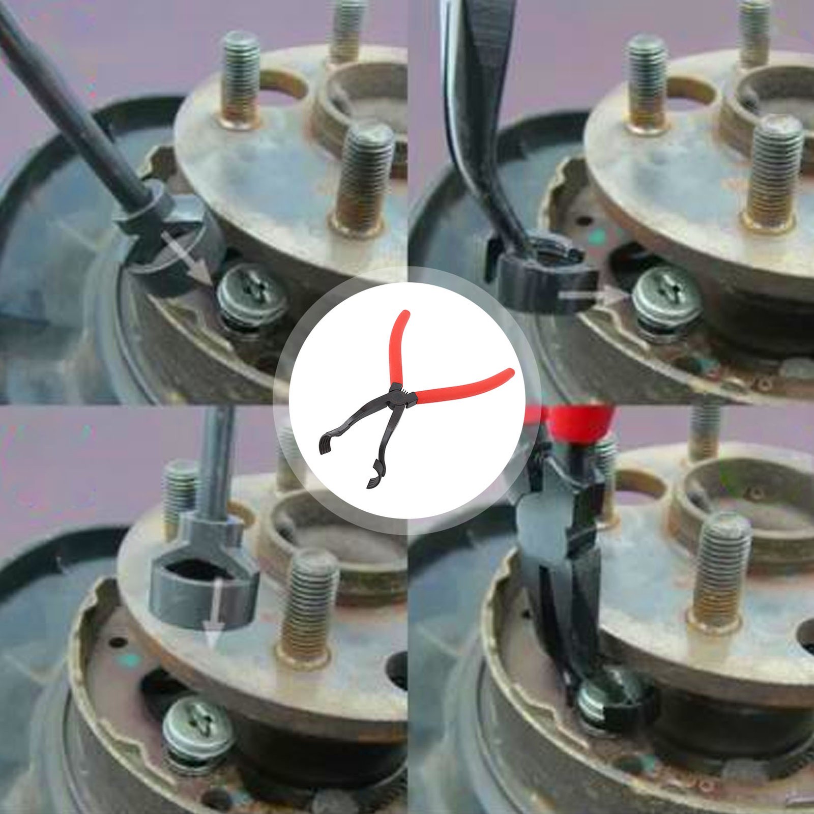 Drum Brake Hold-Down Spring Pliers - High Strength Tool