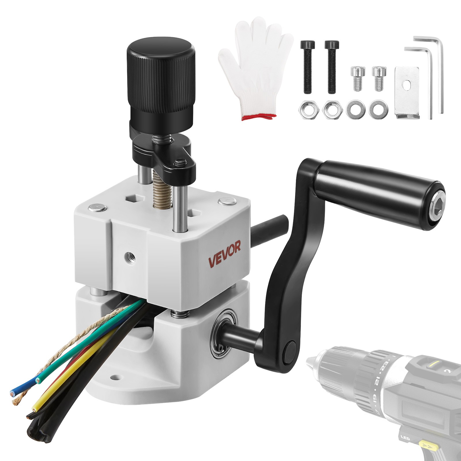 VEVOR Manual Wire Stripper Stripping Machine 0.06-1 in Hand or Drill Portable