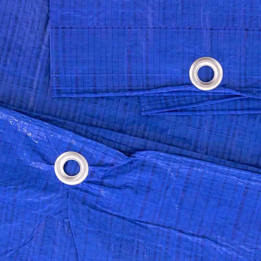 Waterproof Lightweight Blue Multipurpose Poly Tarp - Woven Polyethylene