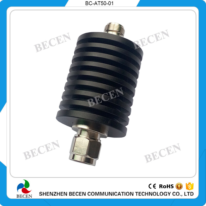 RF Fixed Attenuator 50W N 5dB Attenuator Plug male to Jack female 50Watt DC-3Ghz