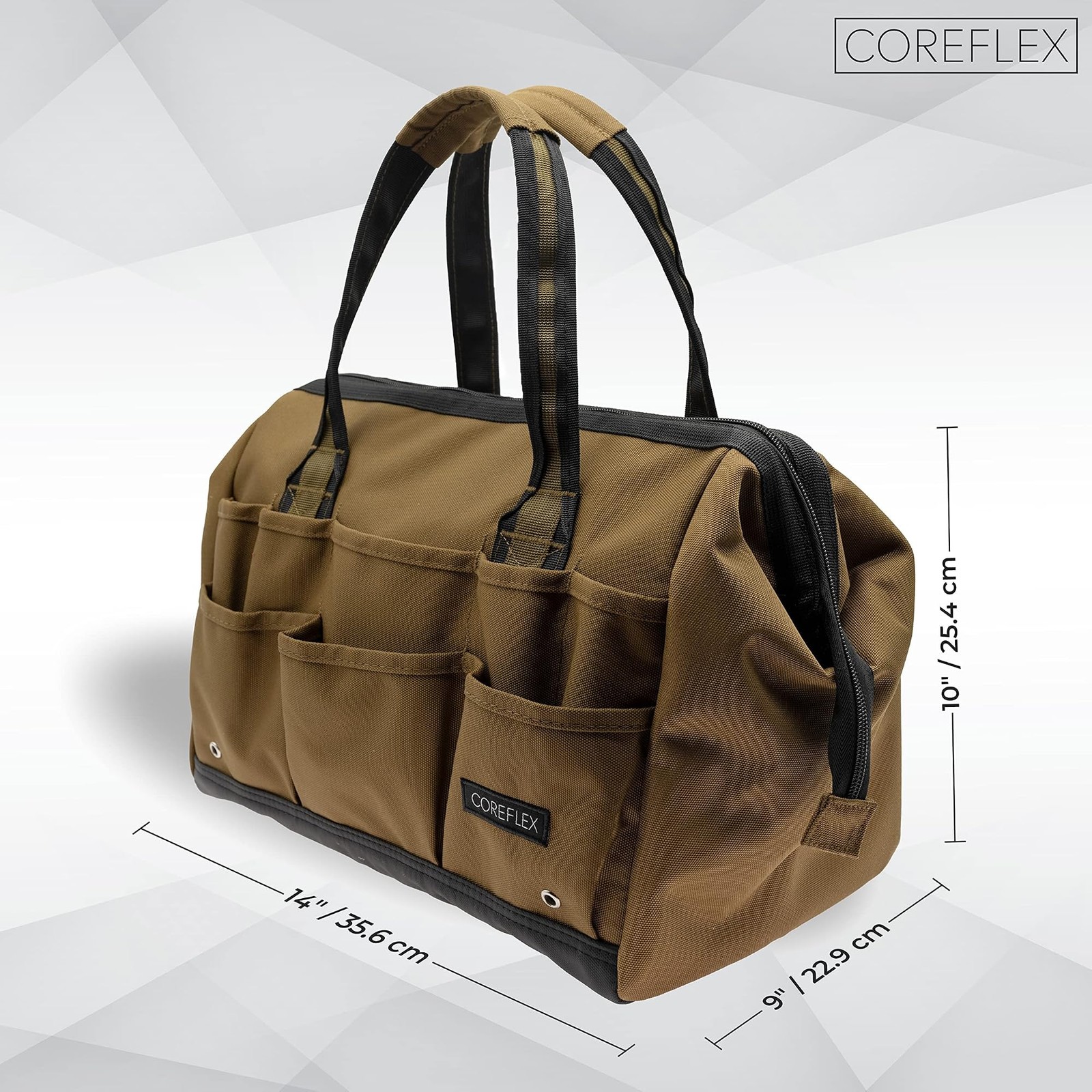Coreflex 14 inch Wide-Mouth Tool Bag, Gear Bag, Multiple Purpose - for Plumbe...