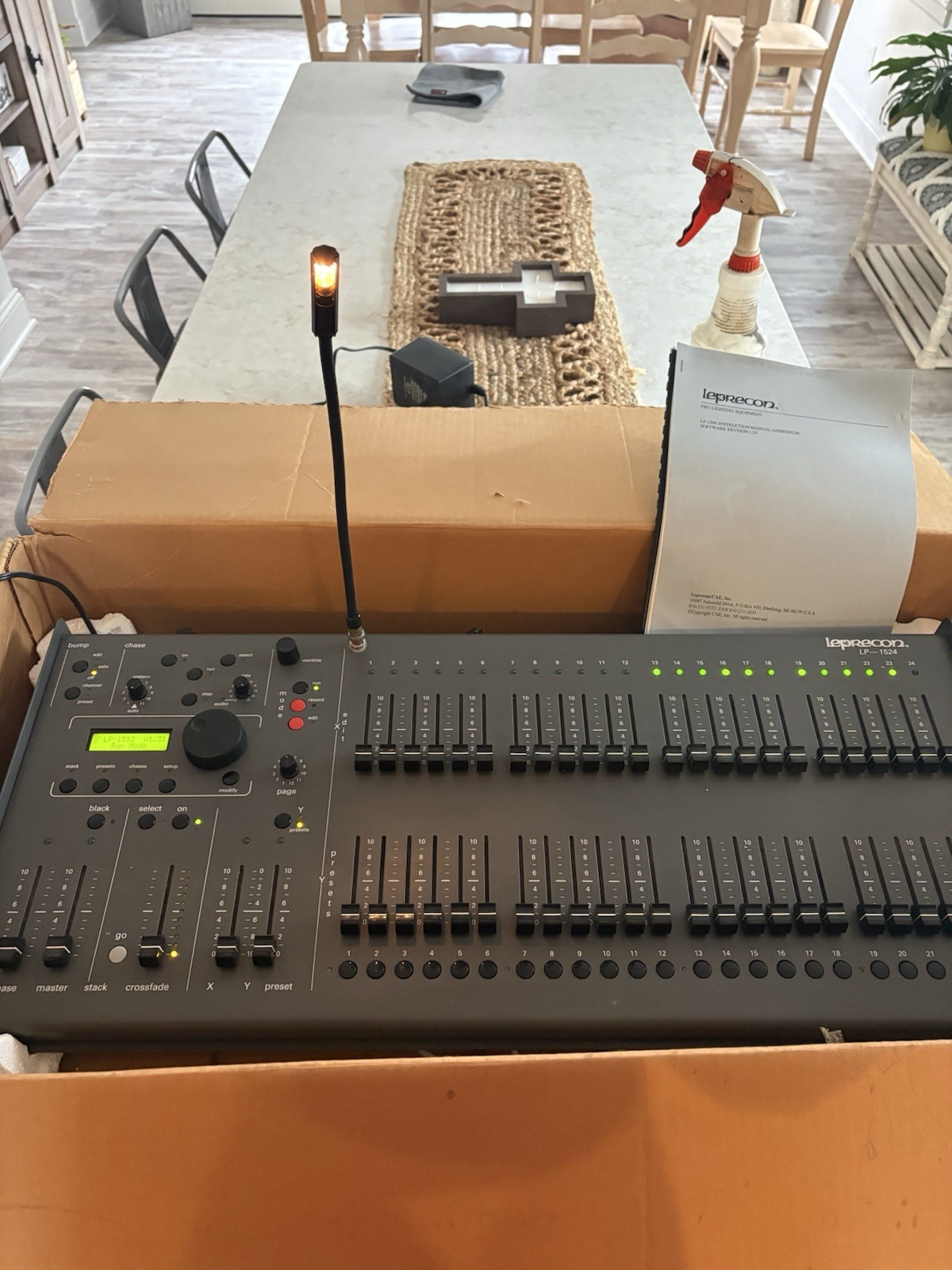 Leprecon LP-1524 Analog Control Console, 24 Channels, 24 Playback Faders